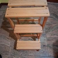 Scaletta in legno piegevole