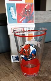 Bicchiere bibita Marvel Spider-Man nuovo scatola