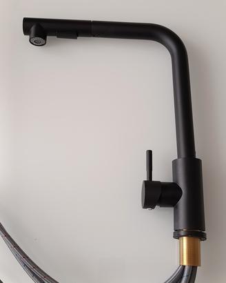 miscelatore Nero con doccetta estraibile 