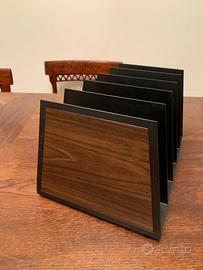 Porta dischi vinili schedario 70' EVCO SPACE AGE