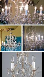 lampadari vintage stile Maria Teresa restau