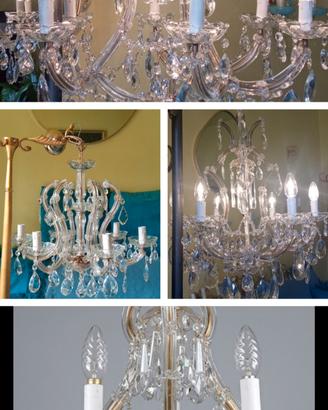 lampadari vintage stile Maria Teresa restau