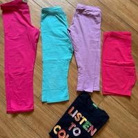 Lotto leggins bambina