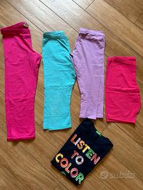 Lotto leggins bambina