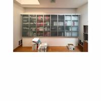 Armadio libreria a parete incasso 8 ante