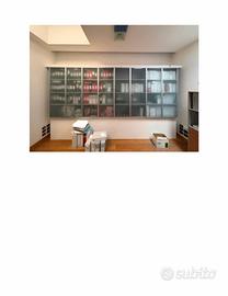 Armadio libreria a parete incasso 8 ante