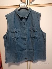 Camicia donna in jeans Quechua XXL