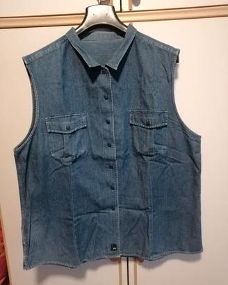 Camicia donna in jeans Quechua XXL