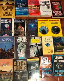 Lotto set di 20 libri gialli thriller spionaggio 