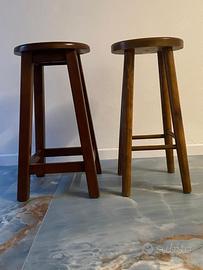 Sgabelli in legno