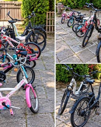 Lotto biciclette 3 muscolari + 2 E-BIKE