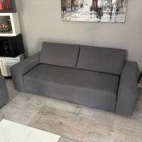 Divano 3 posti + poltrona grigio