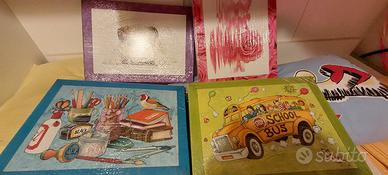 SCATOLE NUOVE CON MOTIVI A COLORI E LUCI COLORATE