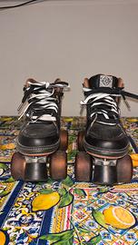 Pattini Oxelo Quad Tg 38 + Protezioni XS Nuovi!