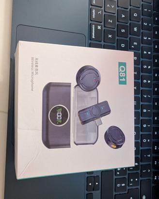 microfono a clip wireless NUOVO MAI APERTO