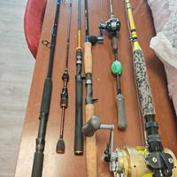 sfoltimento canne luccio trota bass mare tonno