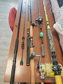 sfoltimento canne luccio trota bass mare tonno