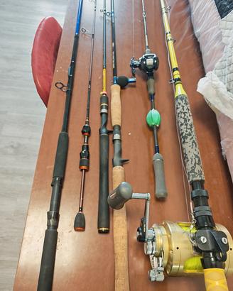 sfoltimento canne luccio trota bass mare tonno