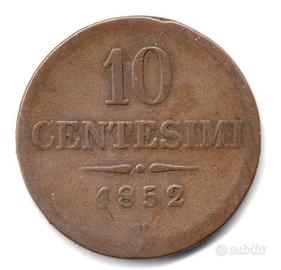 ITALIA Lombardo-Veneto 1852 - 10 centesimi #W