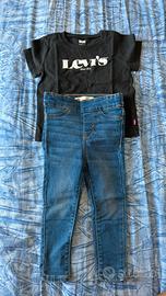 Completo Levi's Bimba T-shirt e Jeans 18 mesi