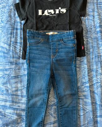 Completo Levi's Bimba T-shirt e Jeans 18 mesi