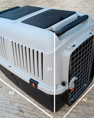 Trasportino rigido per DUE gatti o UN CANE piccolo