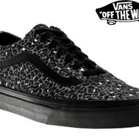 VANS OLD SKOOL BLACK/METALLIC LEPOARD ORIGINALI