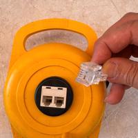 Vimar Avvolgicavo Telefonico Giallo