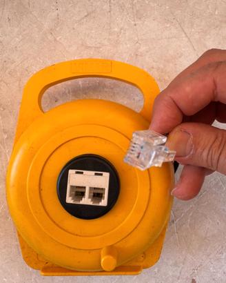 Vimar Avvolgicavo Telefonico Giallo