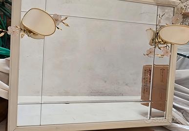 specchiera da bagno con luci laterali 