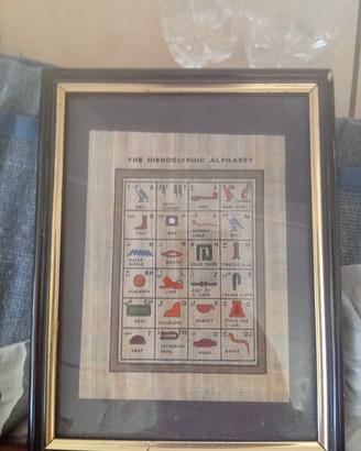 quadro  dell'Egitto scrittura egiziana