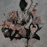 '900: Quadro olio impress."Vaso Fiori" f.to Grasso