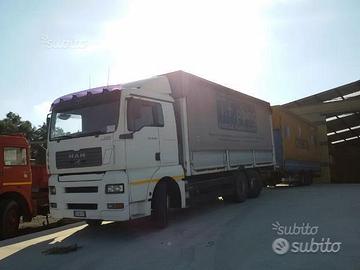 Man 26.390 tga centinato + rimorchio biga