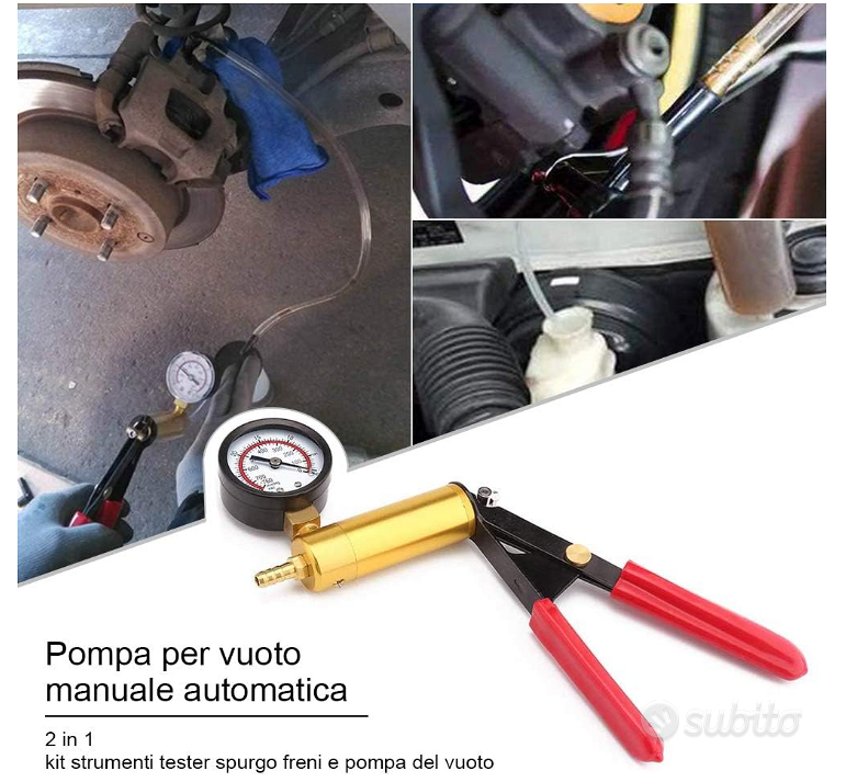 Kit Spurgo Freni Pompa Manuale con Valigetta - Accessori Auto In vendita a  Pescara