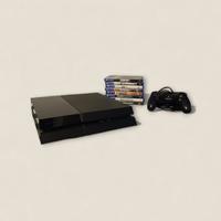 PS4 con controller e 8 giochi