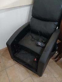 poltrona reclinabile massaggisnte con telecomando