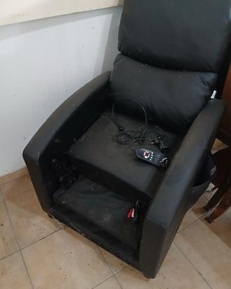 poltrona reclinabile massaggisnte con telecomando