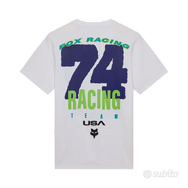 fox racing usa maglietta bianca nuova 2026 summer