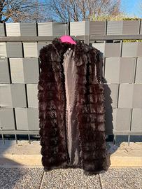 Gilet Lungo in Pelliccia Sintetica