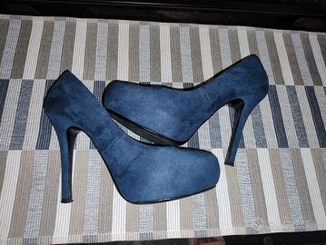 Décolleté Primadonna blu scamosciate n.38