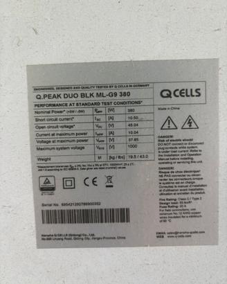 Modulo fotovoltaico qcells