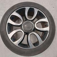 Set 4 cerchi originali FIAT 500L gomme 225/45 R17