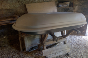 Baule tetto auto 400L con barre