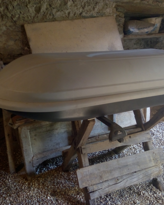 Baule tetto auto 400L con barre