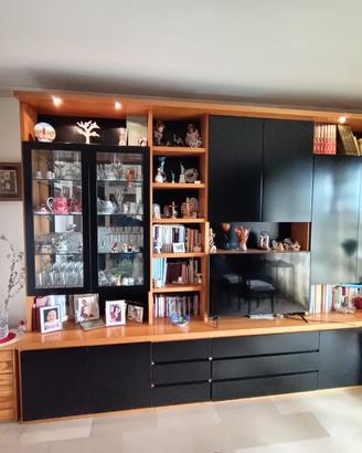 Soggiorno in legno rovere