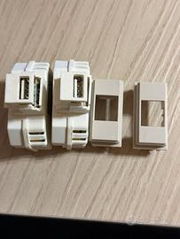 2 Alimentatori USB da incasso Fanton 82890 + cover