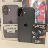 iPhone 16 128GB nero pari nuovo promo