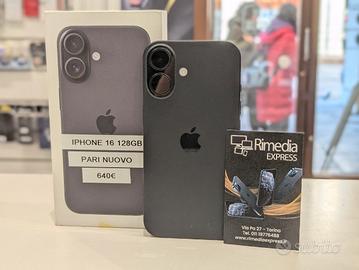 iPhone 16 128GB nero pari nuovo promo