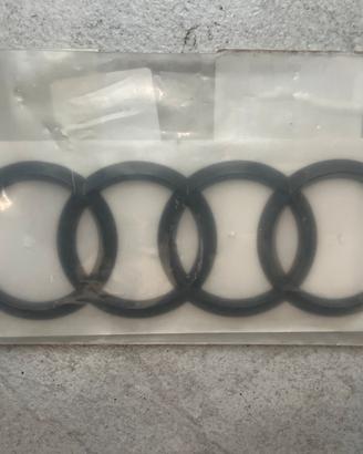Badge logo audi nero originale nuovo