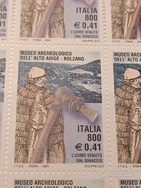 francobolli Italia 2001 l'Uomo venuto dal ghiaccio
